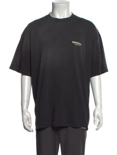 Pre-owned Represent Graphic Print Crew Neck T-shirt W/ Tags In Grey