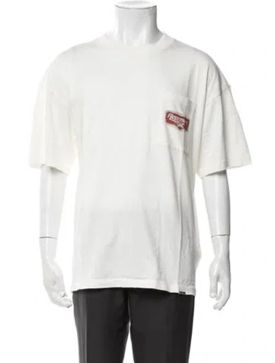 Pre-owned Represent Graphic Print Crew Neck T-shirt W/ Tags In Neutrals