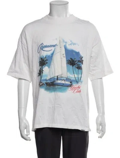 Pre-owned Represent Graphic Print Crew Neck T-shirt In White