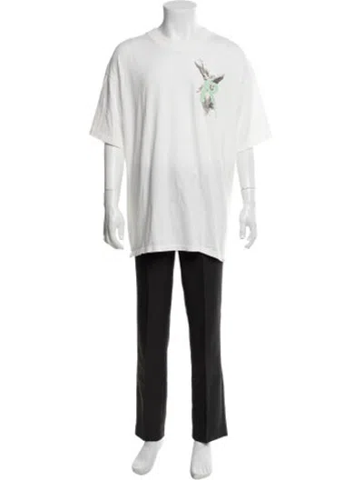 Pre-owned Represent Graphic Print Crew Neck T-shirt In White