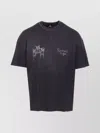 Represent Graphic Print Crewneck Short Sleeve T-shirt In Black