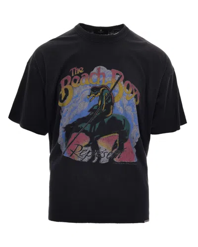 Represent Graphic Print Crewneck T-shirt In Black