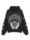 Represent Long-sleeved Hooded Sweatshirt In Black
