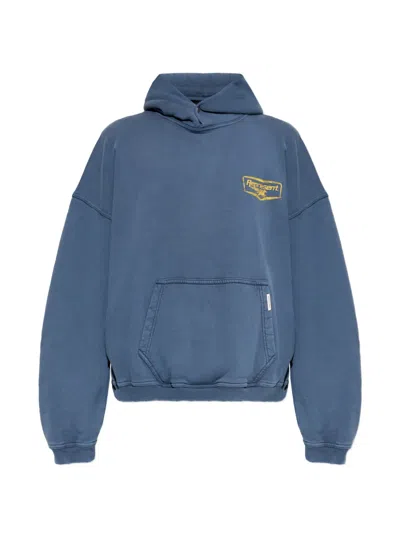 Represent Graphic Print Hoodie In Blue