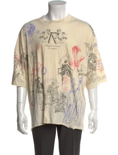 Pre-owned Represent Graphic Print Short Sleeve In Neutral