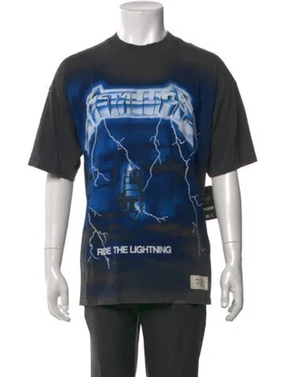 Pre-owned Represent Graphic Print Short Sleeve Shirt W/ Tags In Blue