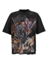 Represent X Iron Maiden Steed - Cotton Crew-neck T-shirt In Black