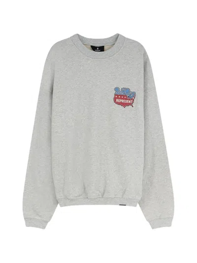 Represent Light Grey Beach Boys Americas Band Graphic Sweater In White