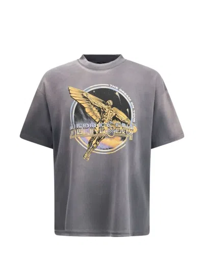 Represent Graphic-print Cotton T-shirt In Gray