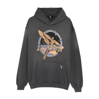 Represent Graphic-print Hoodie In Gray