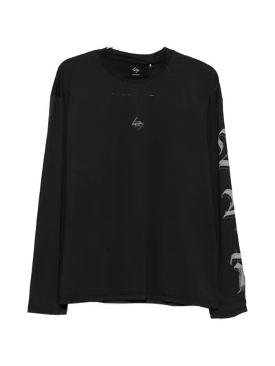 Represent Graphic-print Long-sleeve T-shirt In Black