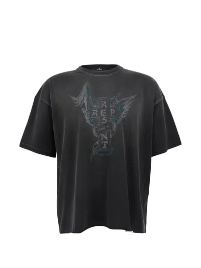 Represent Graphic-print T-shirt In Black