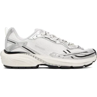 Represent Gray & White Storm Torn Sneakers