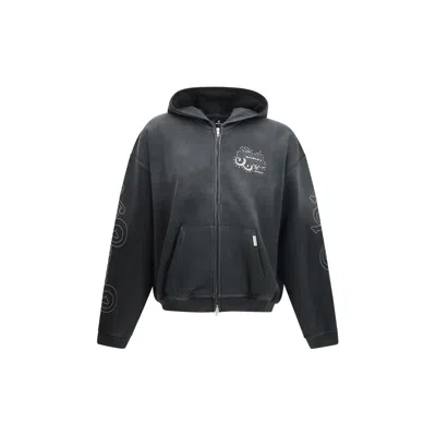 Represent Gray Cotton Sweatshirt In Blue