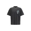 Represent Dark Grey Graphic T-shirt In Black