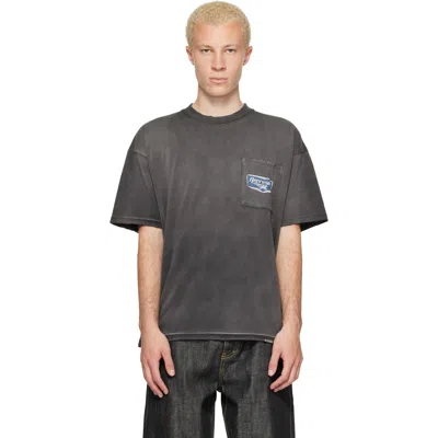 Represent Gray 'nothing Faster' T-shirt In Black