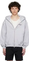Represent Sweatshirt With Logo In Ash Grey/black