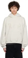Represent Hooded Sweater Kangaroo Pocket In Cream Marl