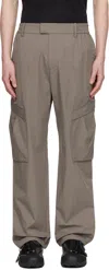 Represent Pantalon Cargo Droit Season In Mid Grey