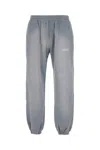 Represent Cotton Joggers With Elastic Waistband And Cuffs In Gray