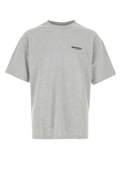 Represent Grey Cotton  Owners Club T Shirt