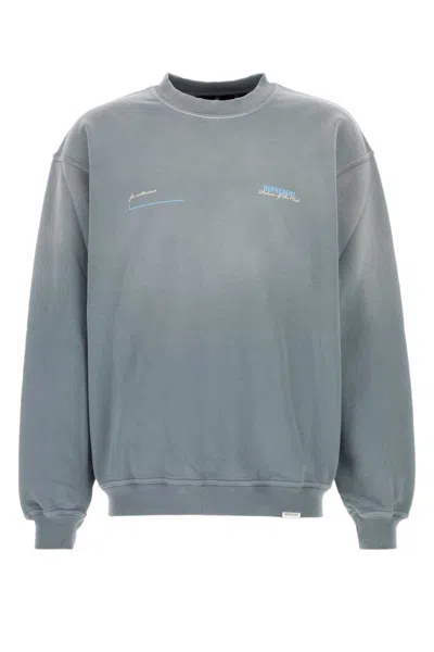REPRESENT GREY CREWNECK LOGO SWEATSHIRT