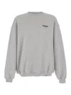 Represent Grey Crewneck Sweatshirt With Logo Lettering On The Front And Maxi Logo Print On The Rear In Cotton  In Grey
