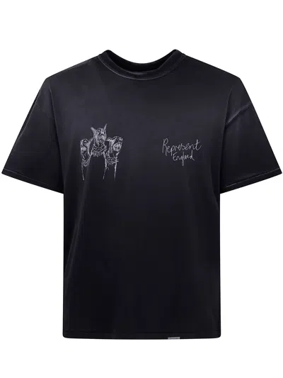 Represent "hand Drawn Thoroughbred Dogs" T-shirt