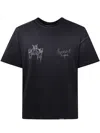 Represent Graphic Print Crewneck Short Sleeve T-shirt In Black