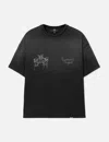 Represent Graphic Print Crewneck Short Sleeve T-shirt In Black
