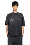Represent Graphic Print Crewneck Short Sleeve T-shirt In Gray