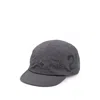 Represent Perforated Logo-print Cap In Grey