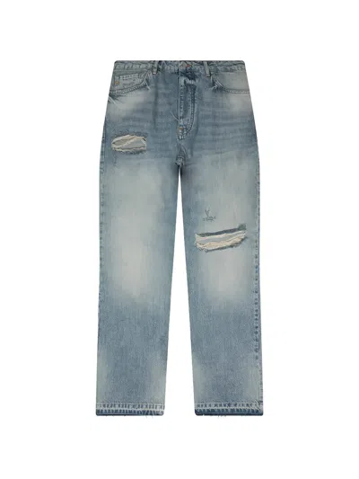 Represent Heaton Distressed Jeans In Blue