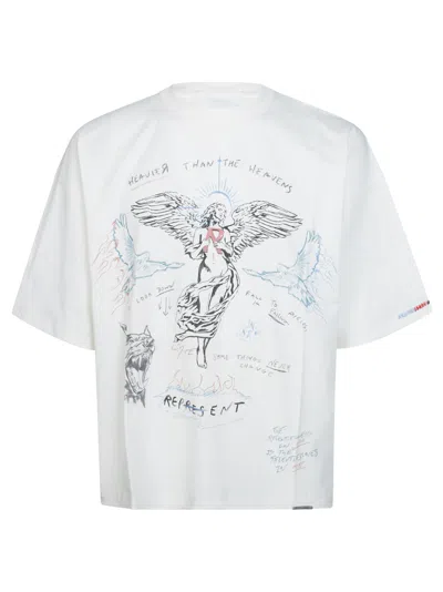 Represent Heavier Than The Heavens Graphic T-shirt In Bianco
