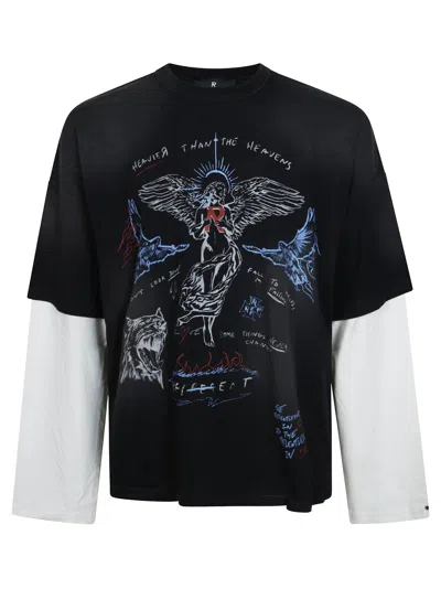 Represent Heavier Than The Heavens Long-sleeve T-shirt For Men In Black