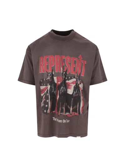 REPRESENT REPRESENT HEMP-COTTON T-SHIRT FOR MEN