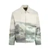 Represent Mens Multi Higher Truth Branded-print Denim Jacket