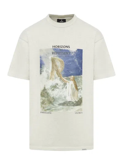 Represent Higher Truth T-shirt In Cream Marl