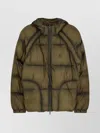 Represent Hooded Blazer With Elastic Cuffs And Pockets In Green
