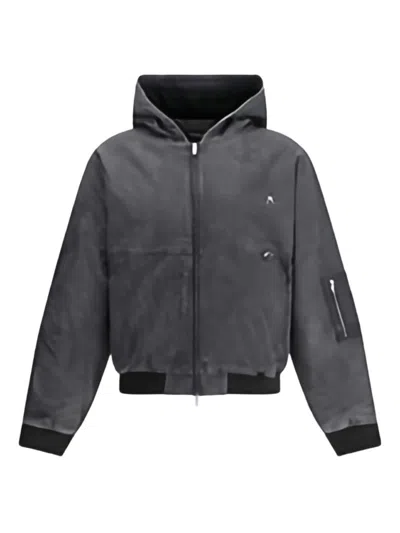 REPRESENT REPRESENT HOODED BOMBER JACKET WITH LOGO