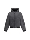 Represent Hooded Bomber Washed In Gray