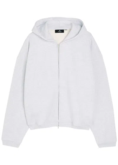 Represent Hooded Cotton Sweatshirt In White