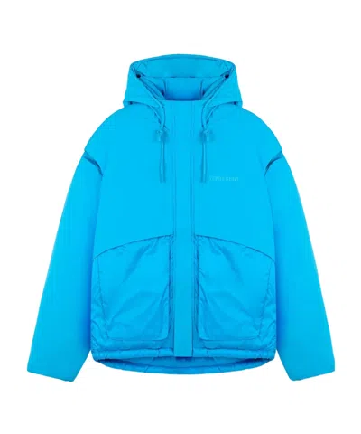 Represent Hooded Down Jacket In Blue