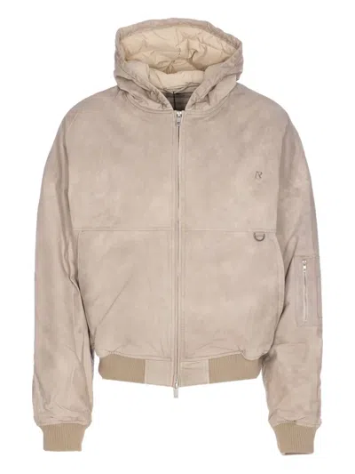 REPRESENT HOODED PADDED BOMBER JACKET