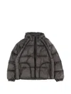 Represent Down Jacket With Logo In Gray