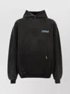 Represent Hooded Sweatshirt With Graphic Print And Pocket In Gray