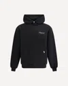Represent Black Hoodie With Logo Lettering Detail On The Front And Maxi Logo Print On The Rear In Cotton Man
