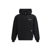 Represent Black Hoodie With Logo Lettering Detail On The Front And Maxi Logo Print On The Rear In Cotton Man