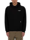 Represent Oversized Logo Hooded Sweatshirt In Black