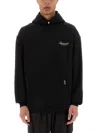 Represent Black Hoodie With Logo Lettering Detail On The Front And Maxi Logo Print On The Rear In Cotton Man In Black